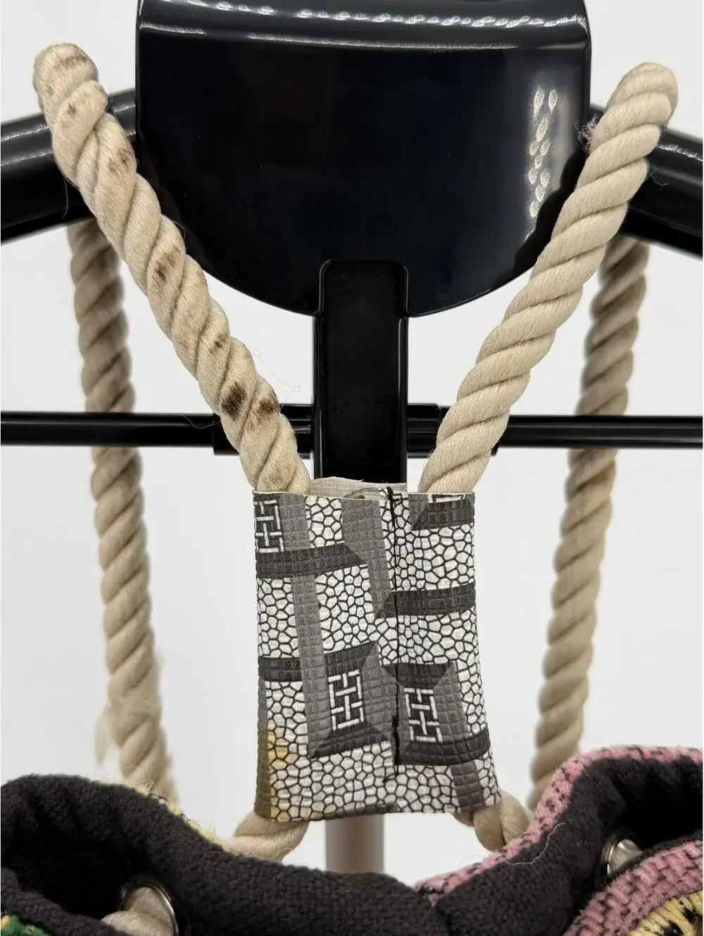 Vintage Geometric Pattern Woven Backpack Rope‎ Strap Bohemian Style